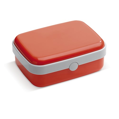 Broodtrommel Fresh 1000ml kleuren - Rood - Op de deksel - Digital Print - Eigen ontwerp laten opmaken