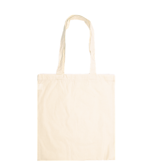 Katoenen Draagtas - 135 g/m² - standaard - 1 PMS kleur  - Voorkant - Naturel