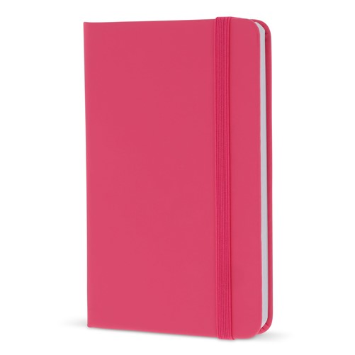 Notitieboekjes (compact) bedrukken - Roze - Voor- en achterkant - Plaatsen eigen logo/naam (gratis)